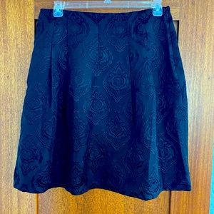 Talbots Black Jacquard Skirt